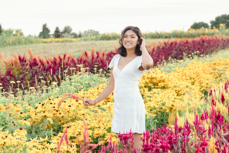Lula flower-field modeling session — Abigail Dumlao Photography & Film